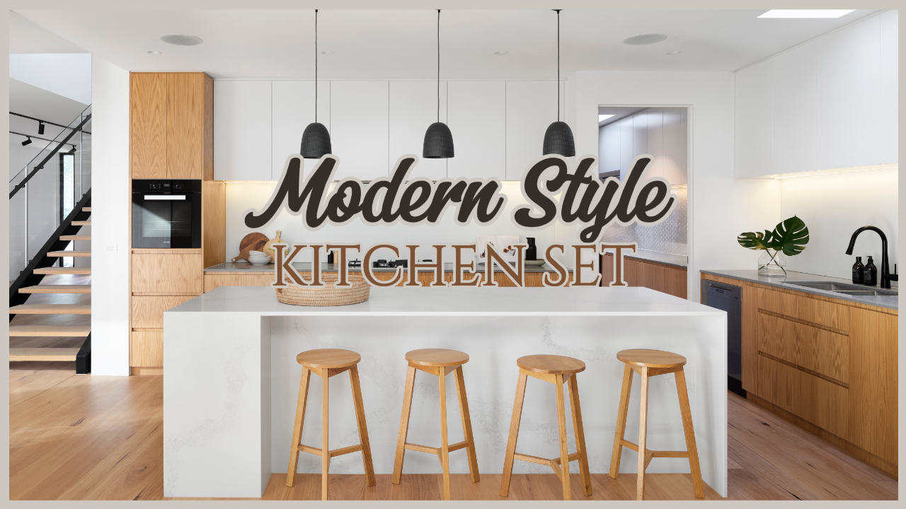 Youtube Thumbnail Review Modern Kitchen Set