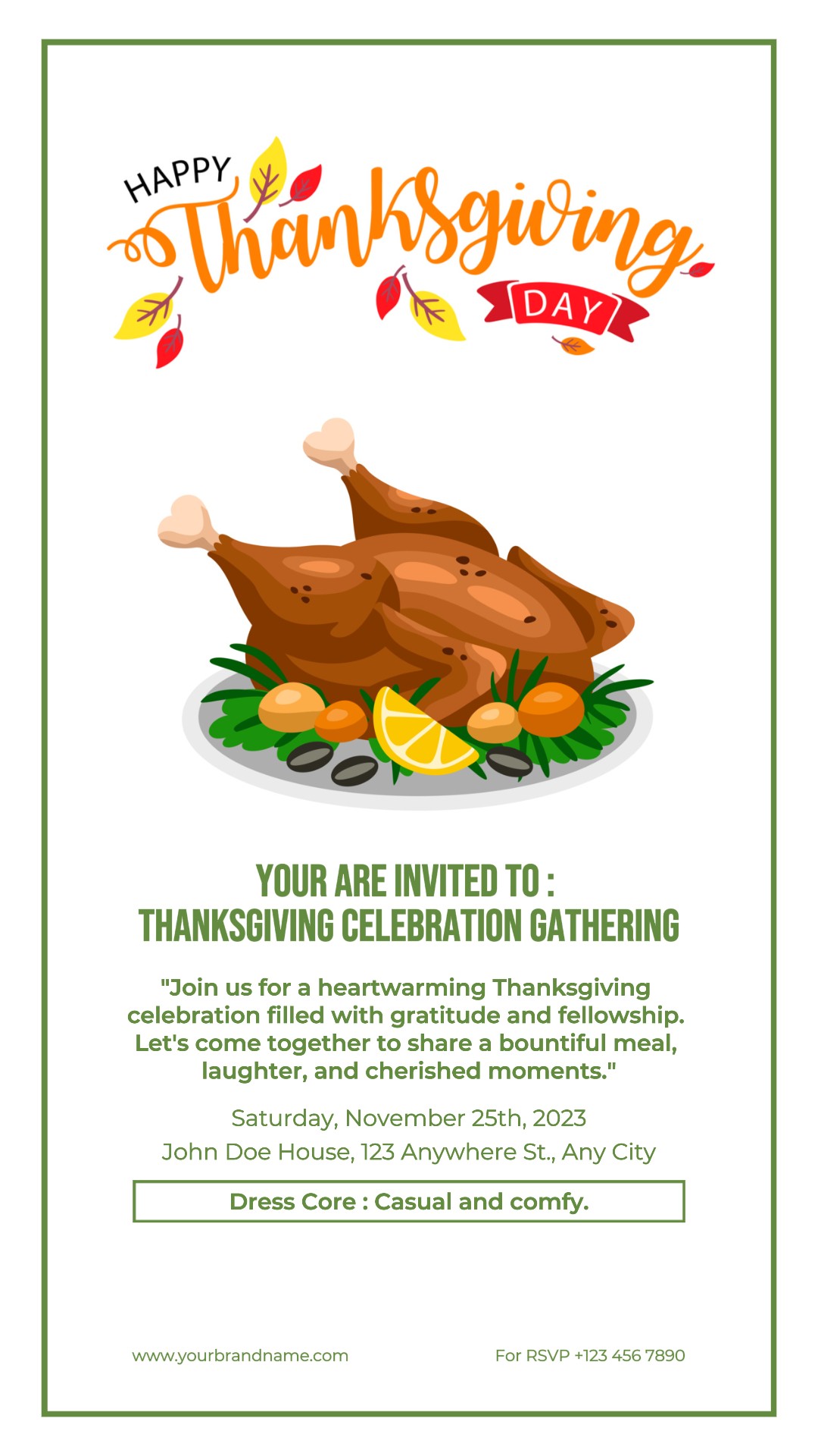 Frohes Erntedankfest für Instagram Story