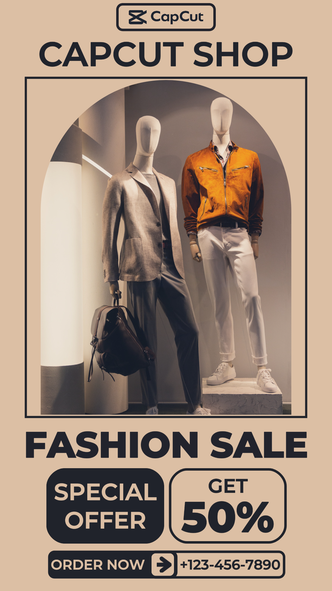 Capcut Shop Fashion Promotion Instagram Story