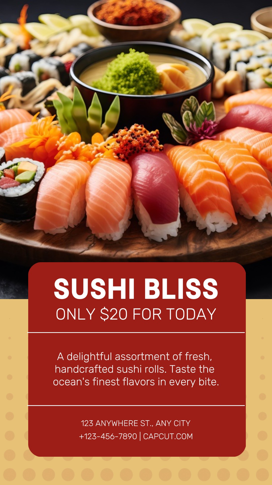 Food Product Sushi Instagram Story