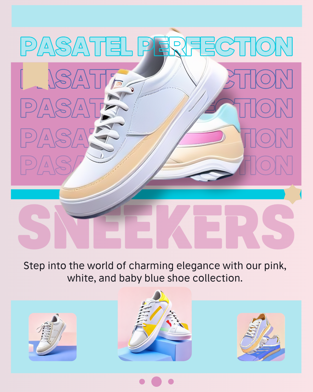 Tone On Tone Style - Pink baby blue - Fashion Industry - Instagram Portret -