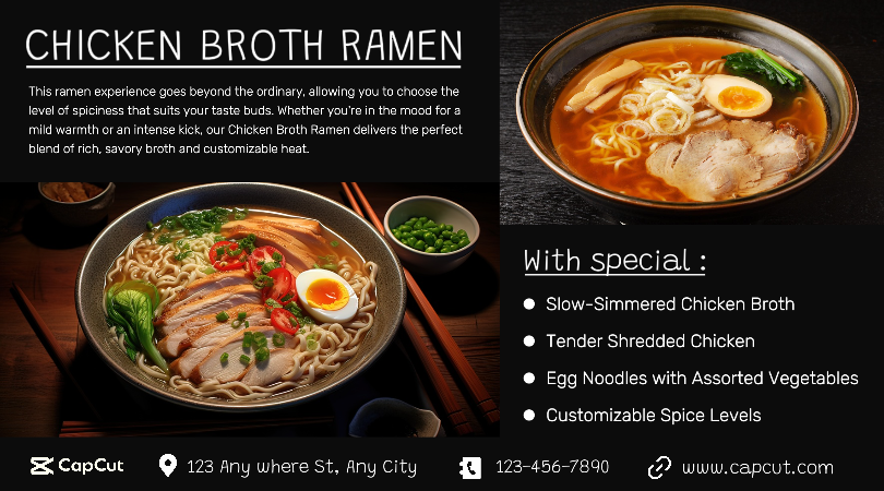 Présentoir de produits de ramen d'aliments et de boissons 