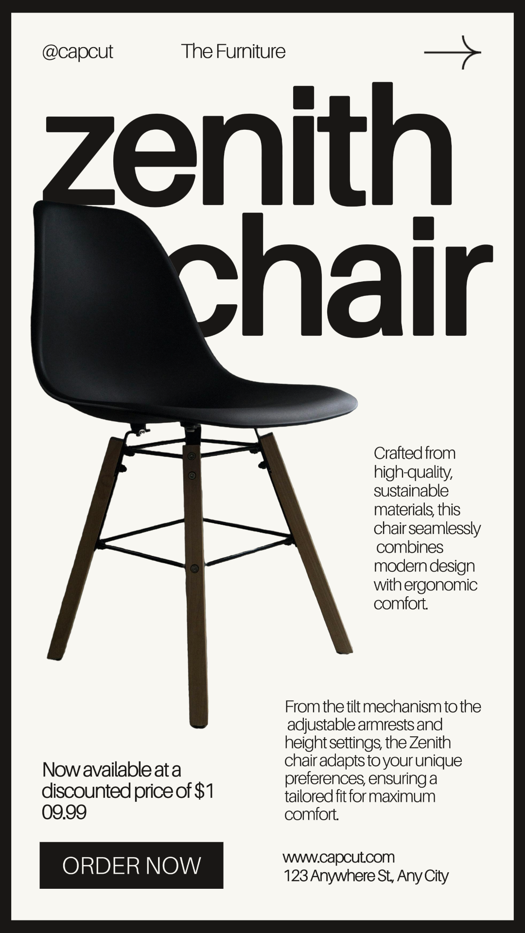 Produit de meubles Commandez maintenant TikTok Post