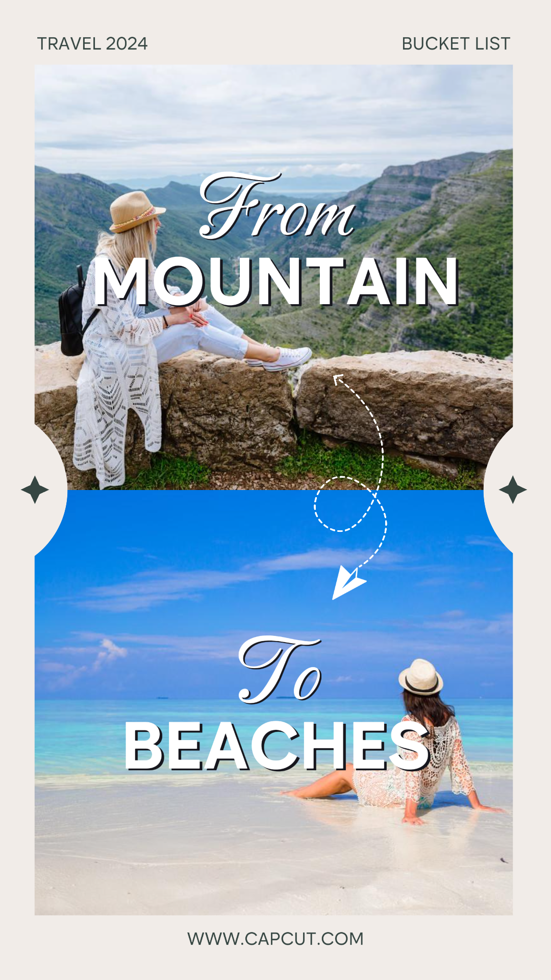 Travel Creative Poster From Mountain to Beaches