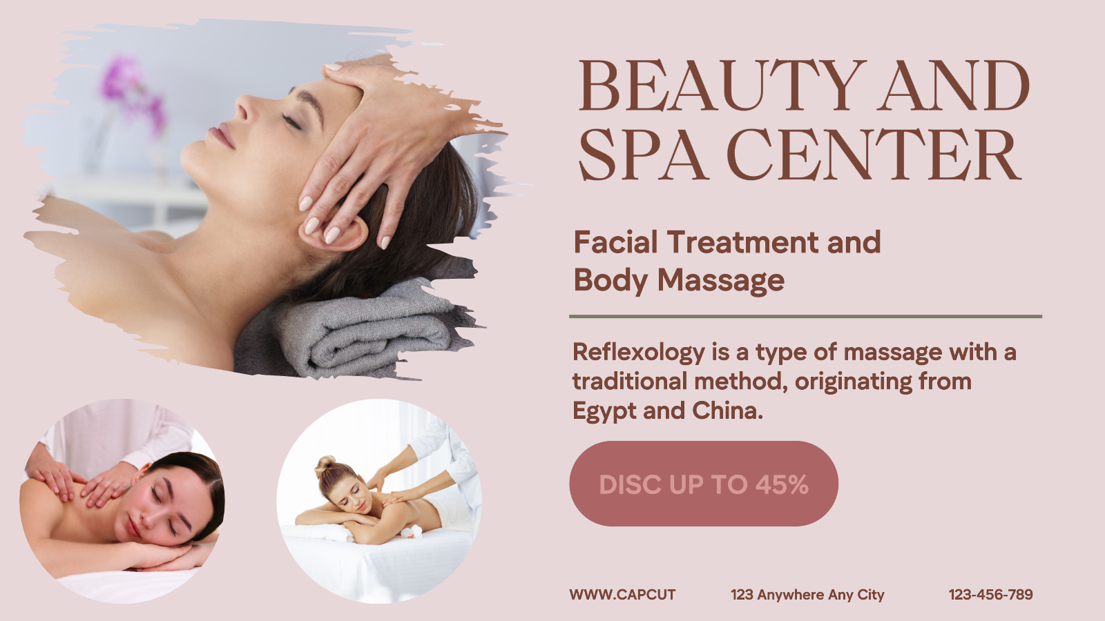 Personal Care Beauty and SPA Center Promotion twitter post