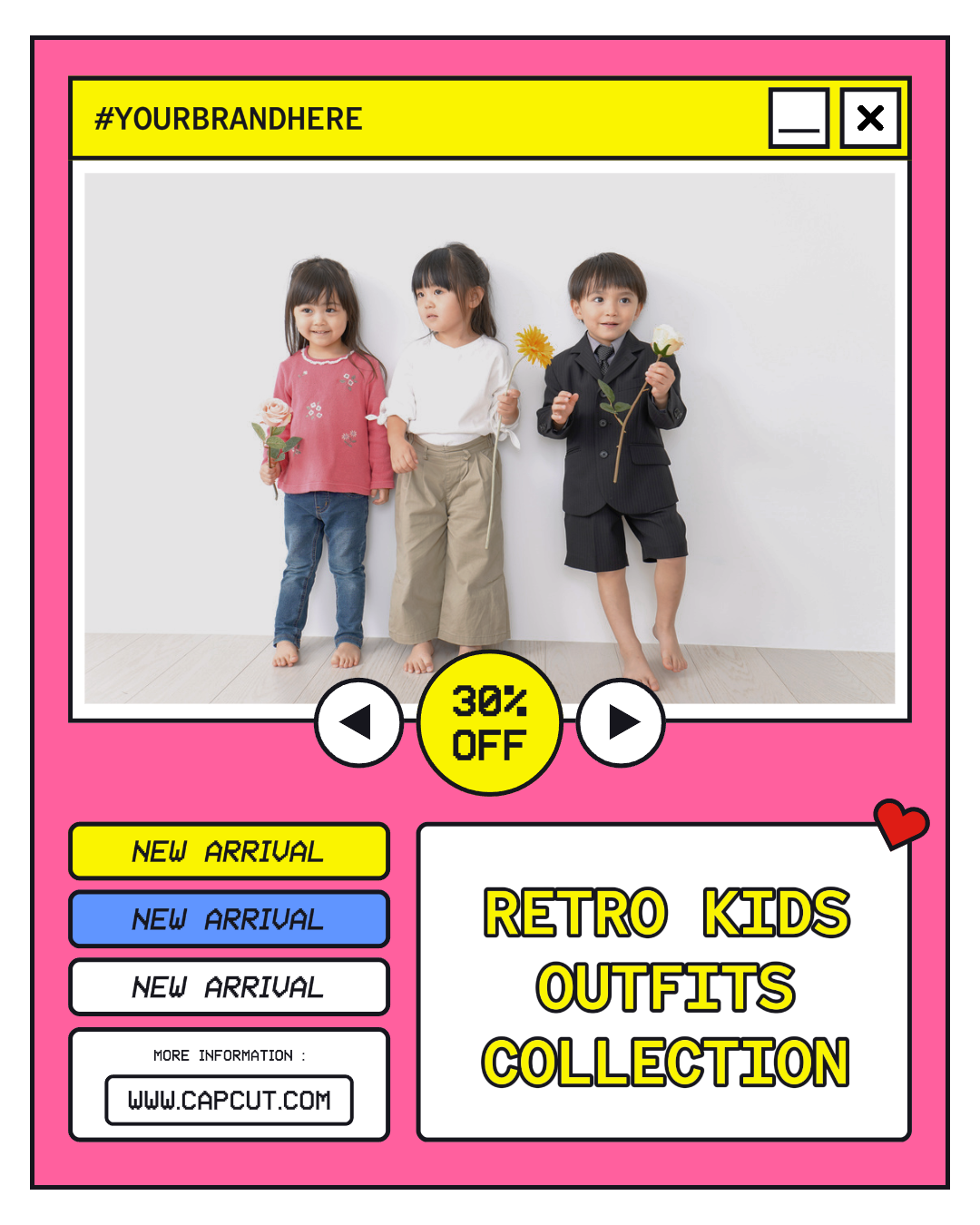 Fashion Brand Kids New Item Instagram Post