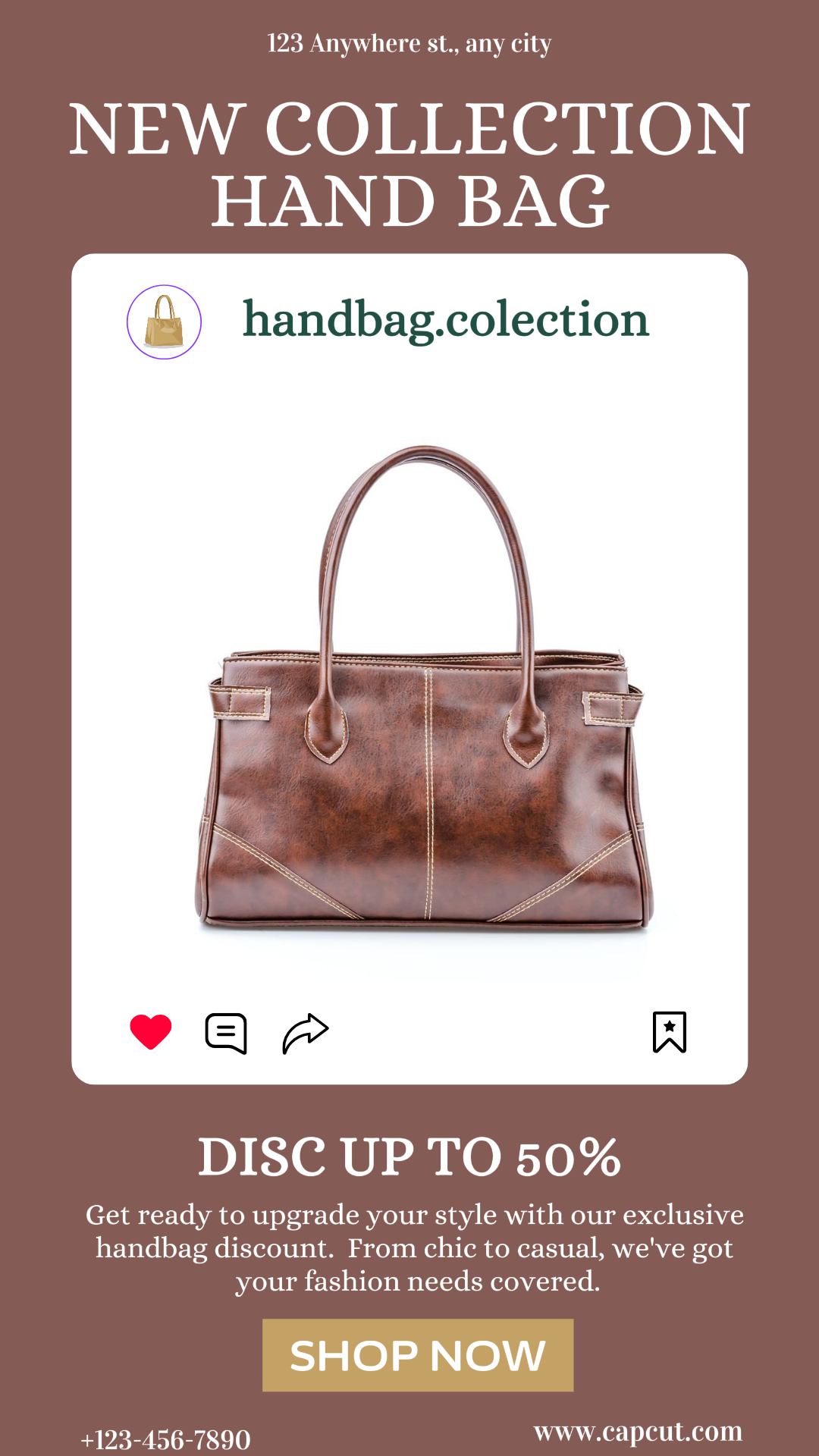 Fashion Handbag Promotion Instagram Story