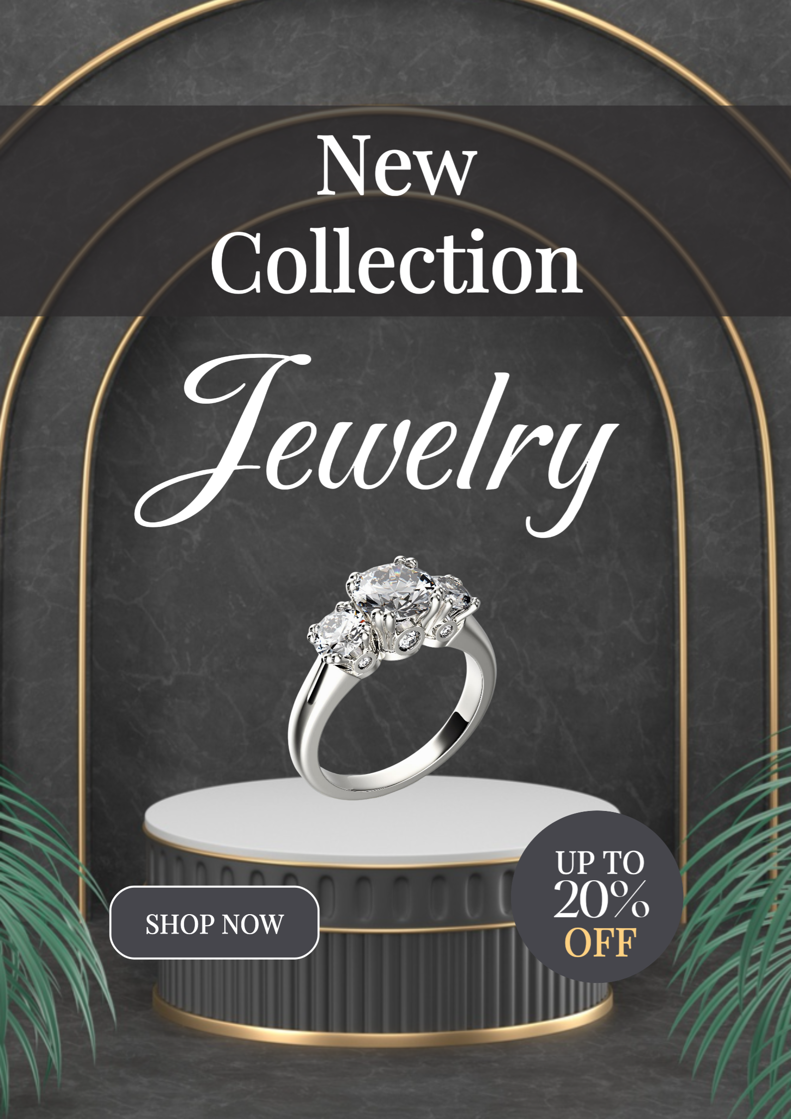 Black Modern New Collection Jewelry (Poster)