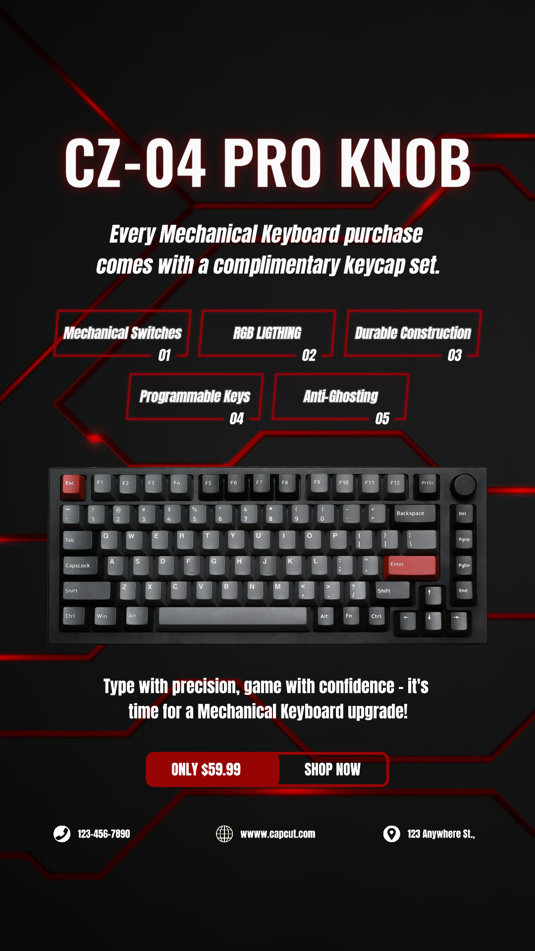 Promotion du clavier mécanique - Instagram Story