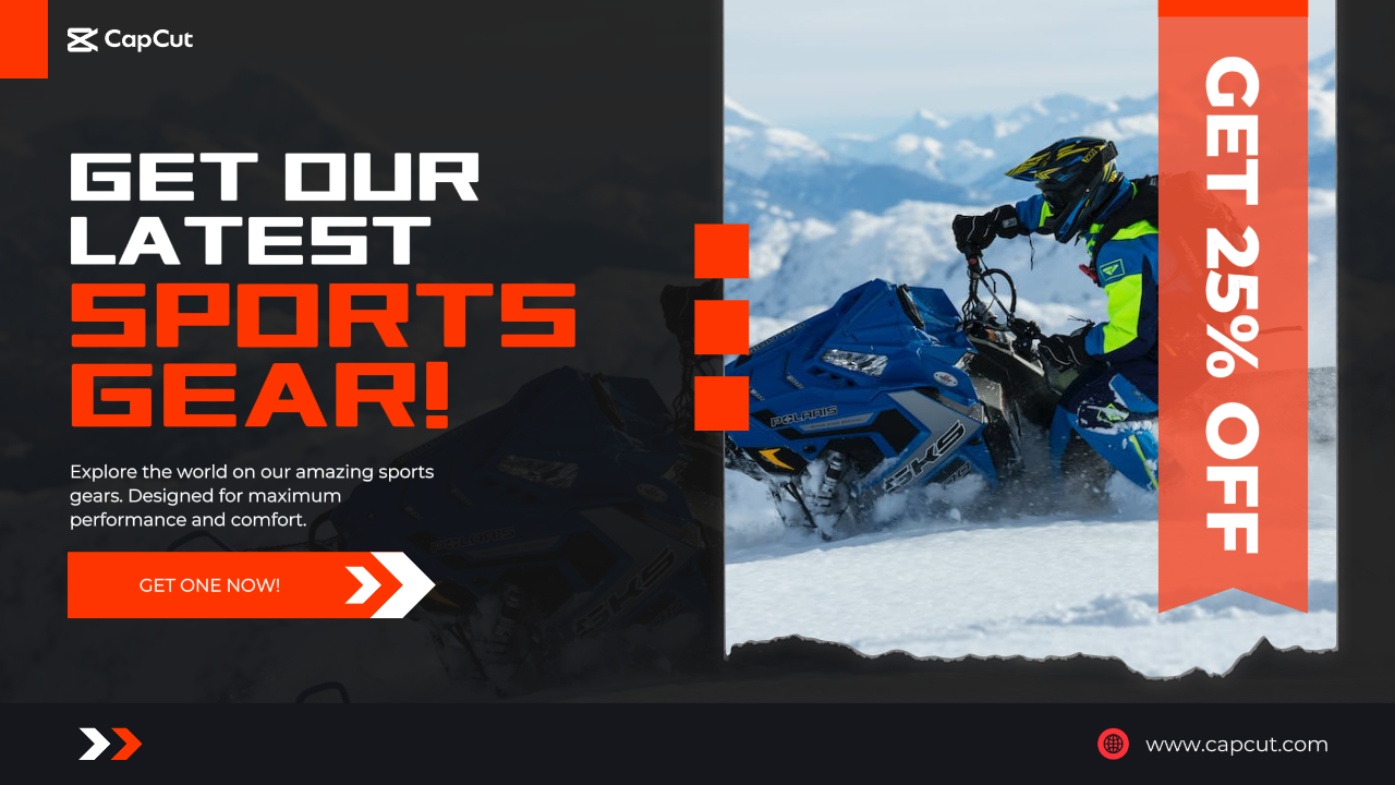 Sports Gear Advertisement Landing Page Website