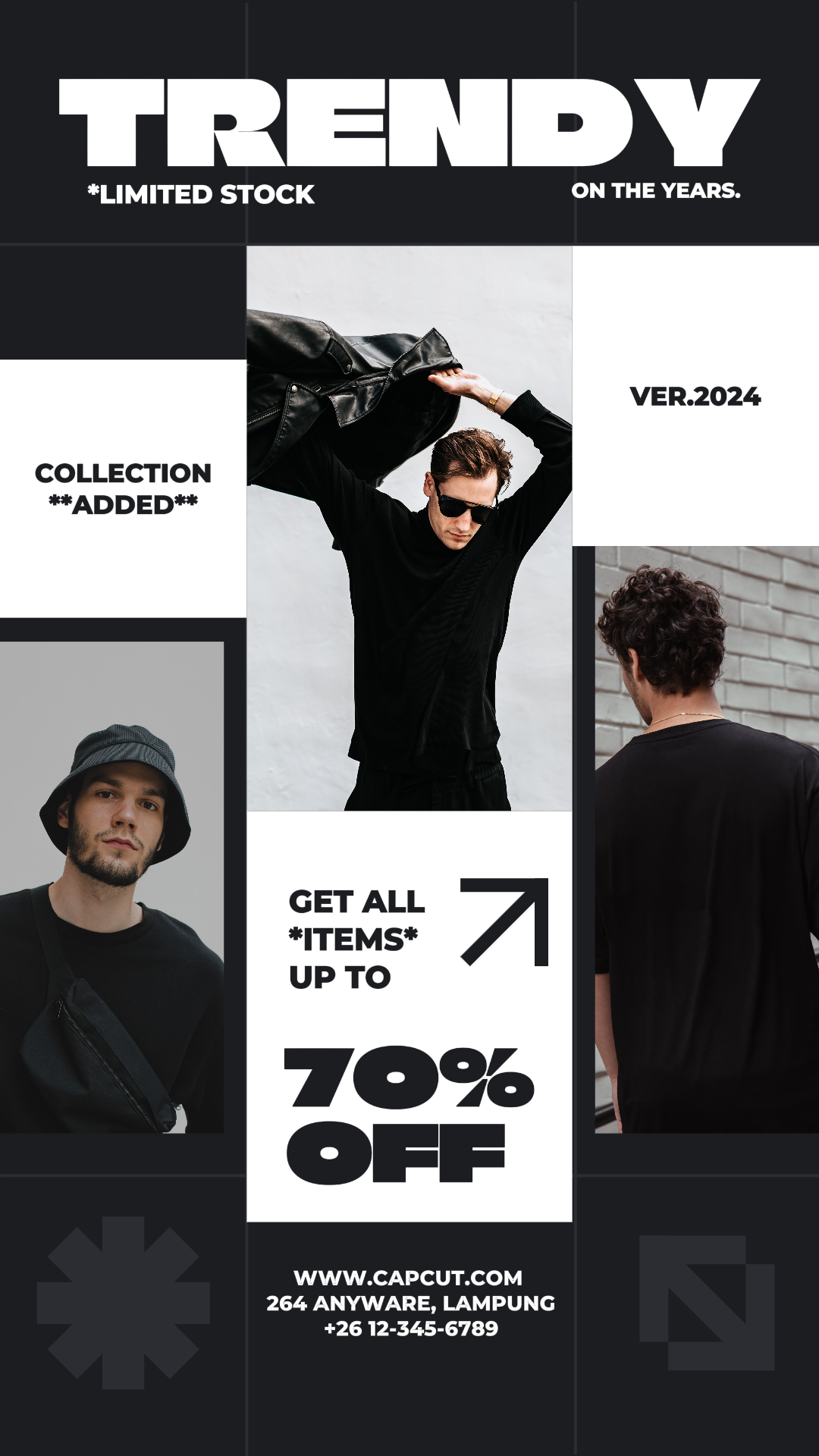 Product Image Fashion Black Instagram Story