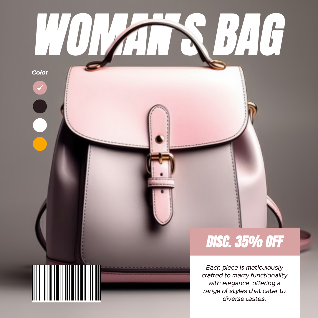Tas Wanita Promo Tampilan Produk Posting Instagram 