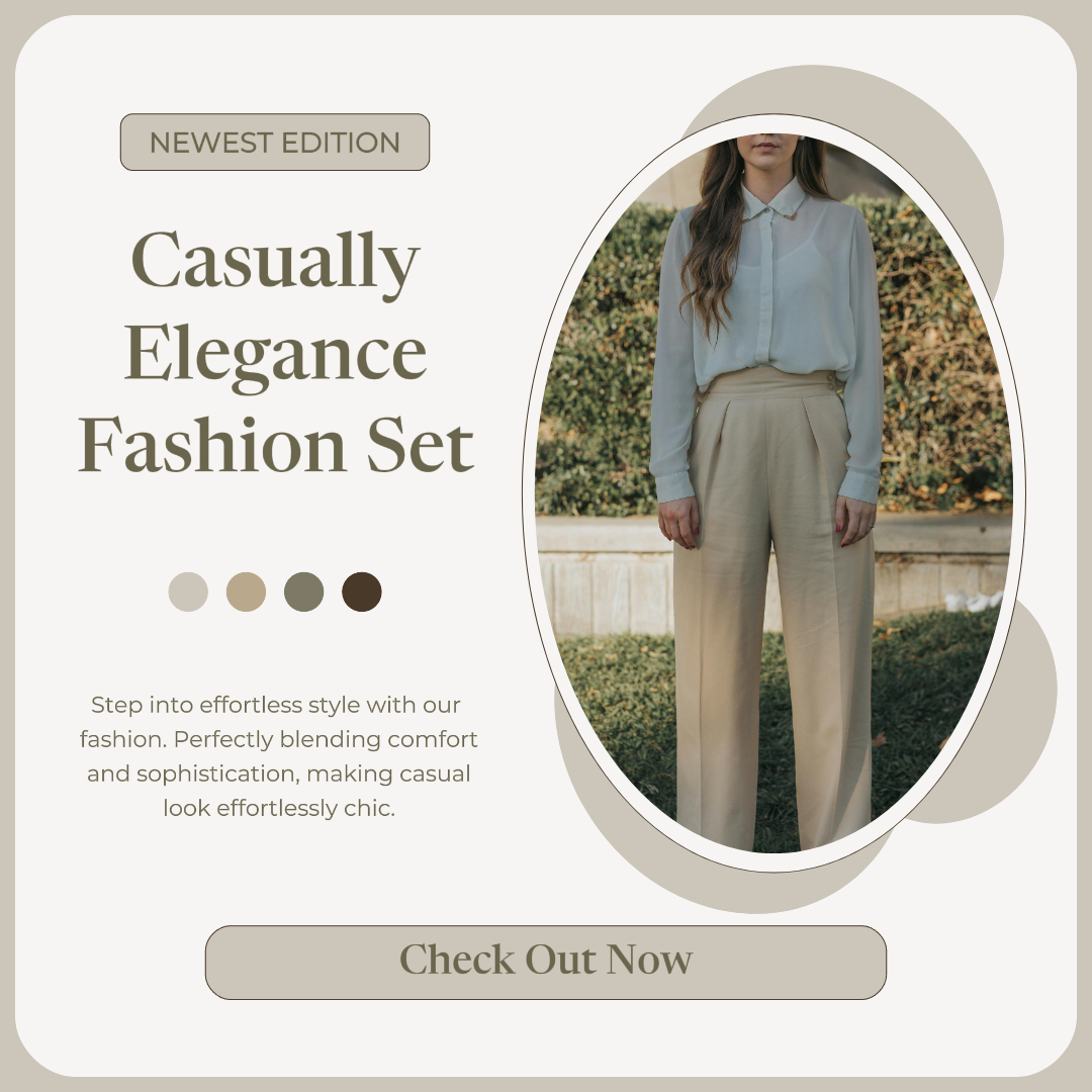 Affiche de marketing de vêtements Instagram Post Beige Marron