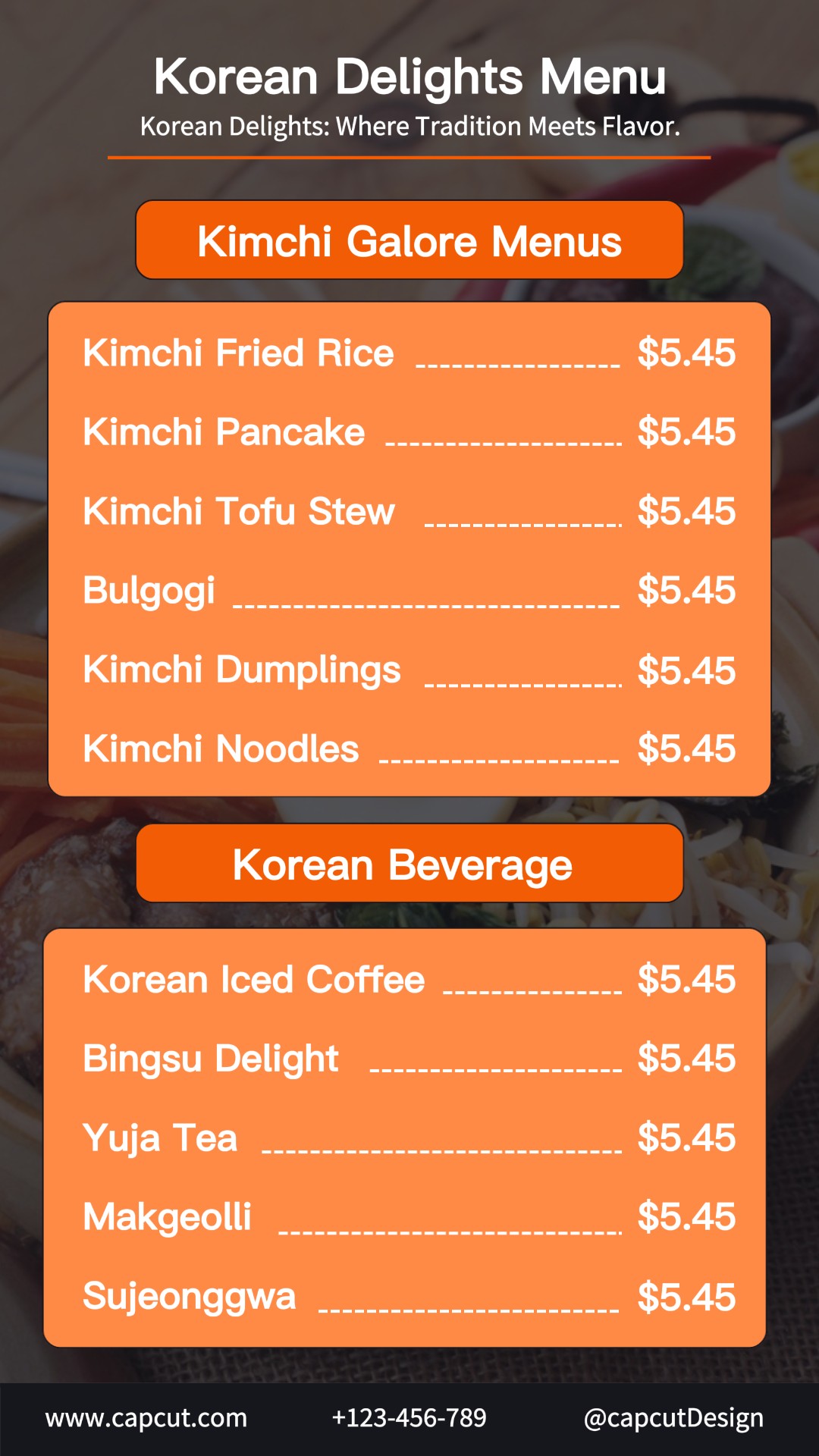 Cerita Instagram Menu Makanan Korea