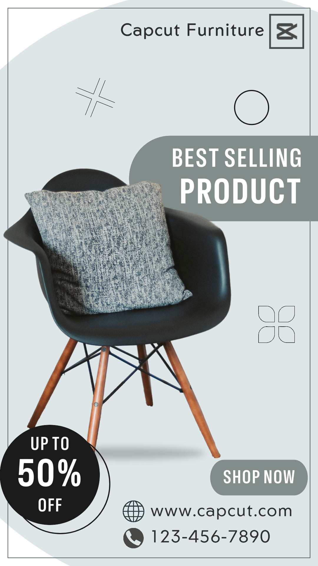 Best Selling Sofa Instagram Story Grey Simple