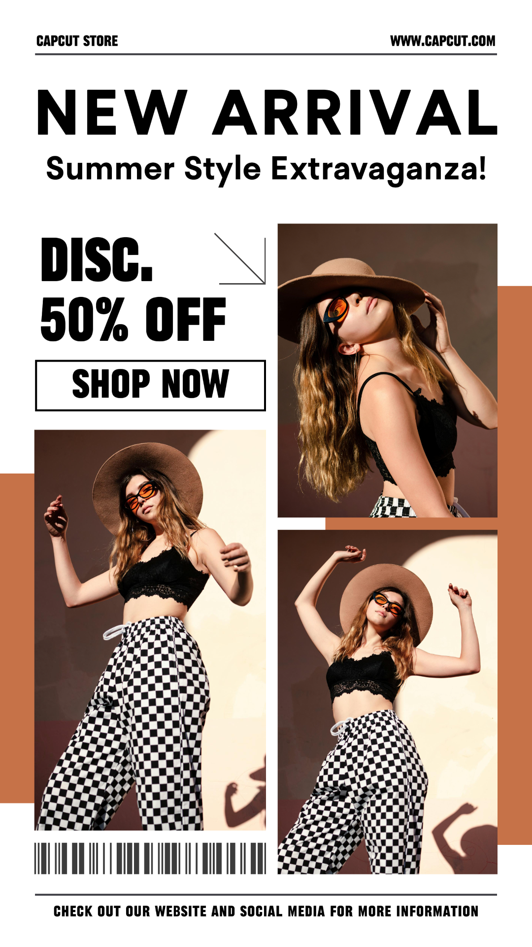 Ropa Y Zapatos Promoción De Productos De Verano Instagram Story 3 Multi Imagen