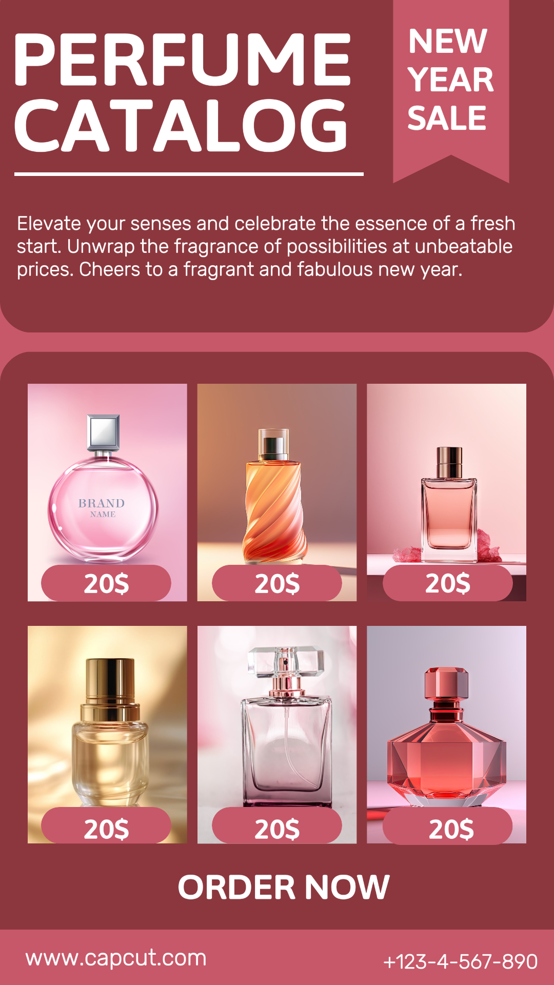 new year perfume sale instagram story