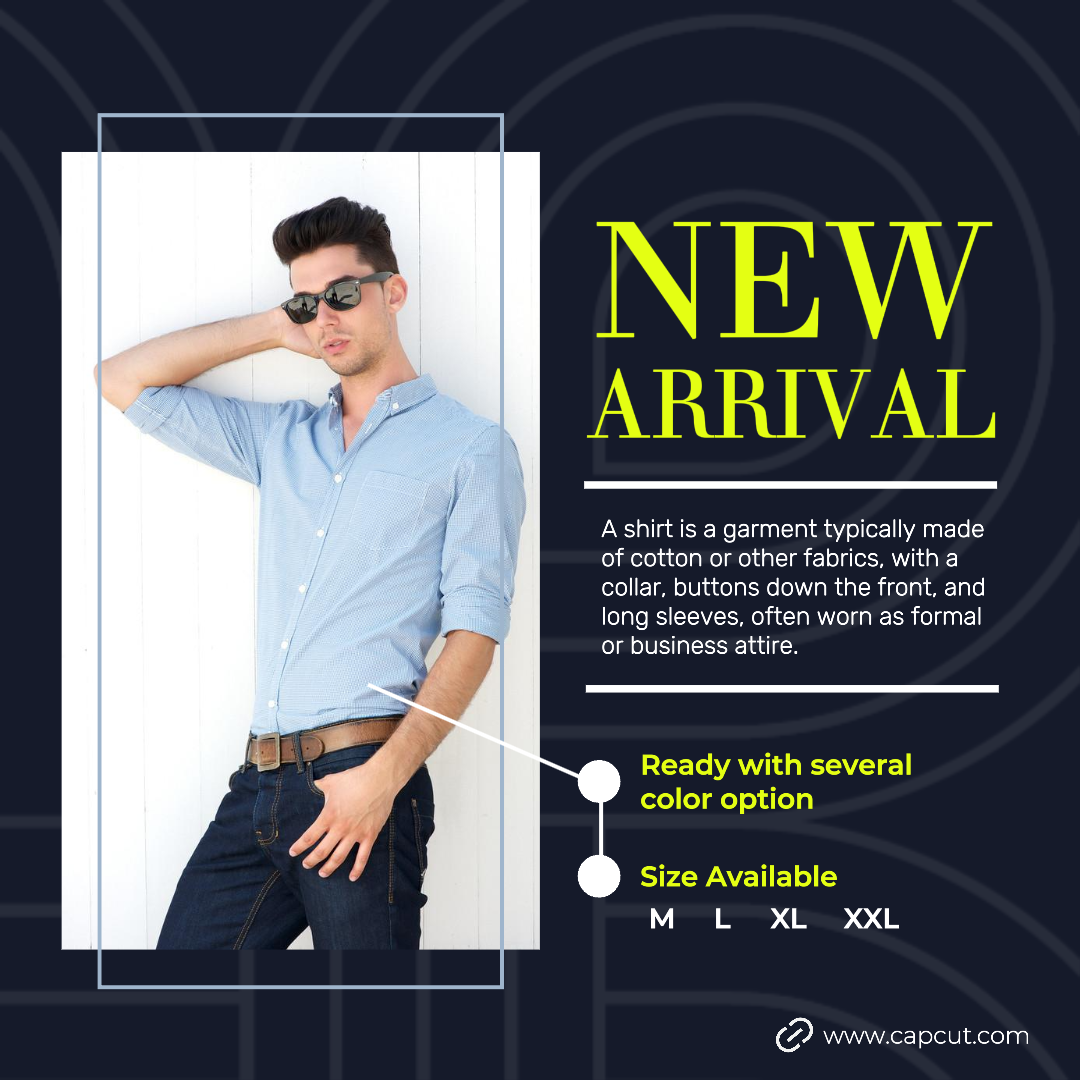 Kemeja Fashion Instagram Post Kedatangan Baru