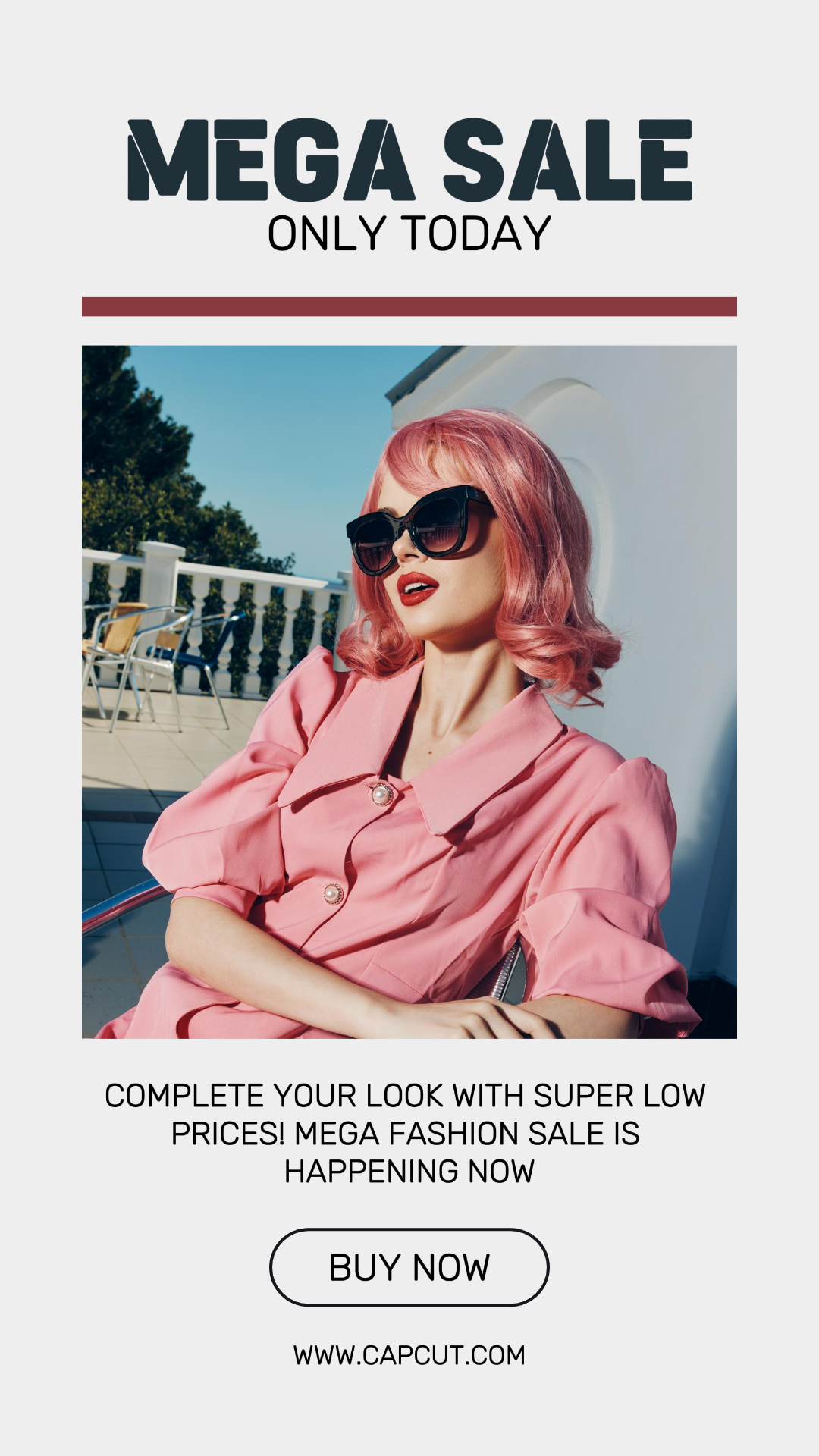 Clothing and Shoes - Marketing Poster Mega Sale