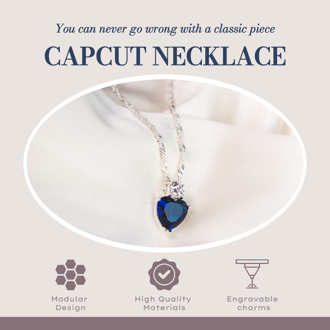 E-commerce Jewelry and accessories Necklace Product Callout Warm Brown 