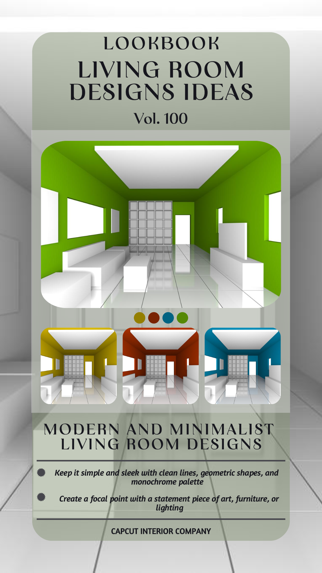 Creative Poster Household Accessories & Furniture Home Design Lookbook Living Room Design Ideas