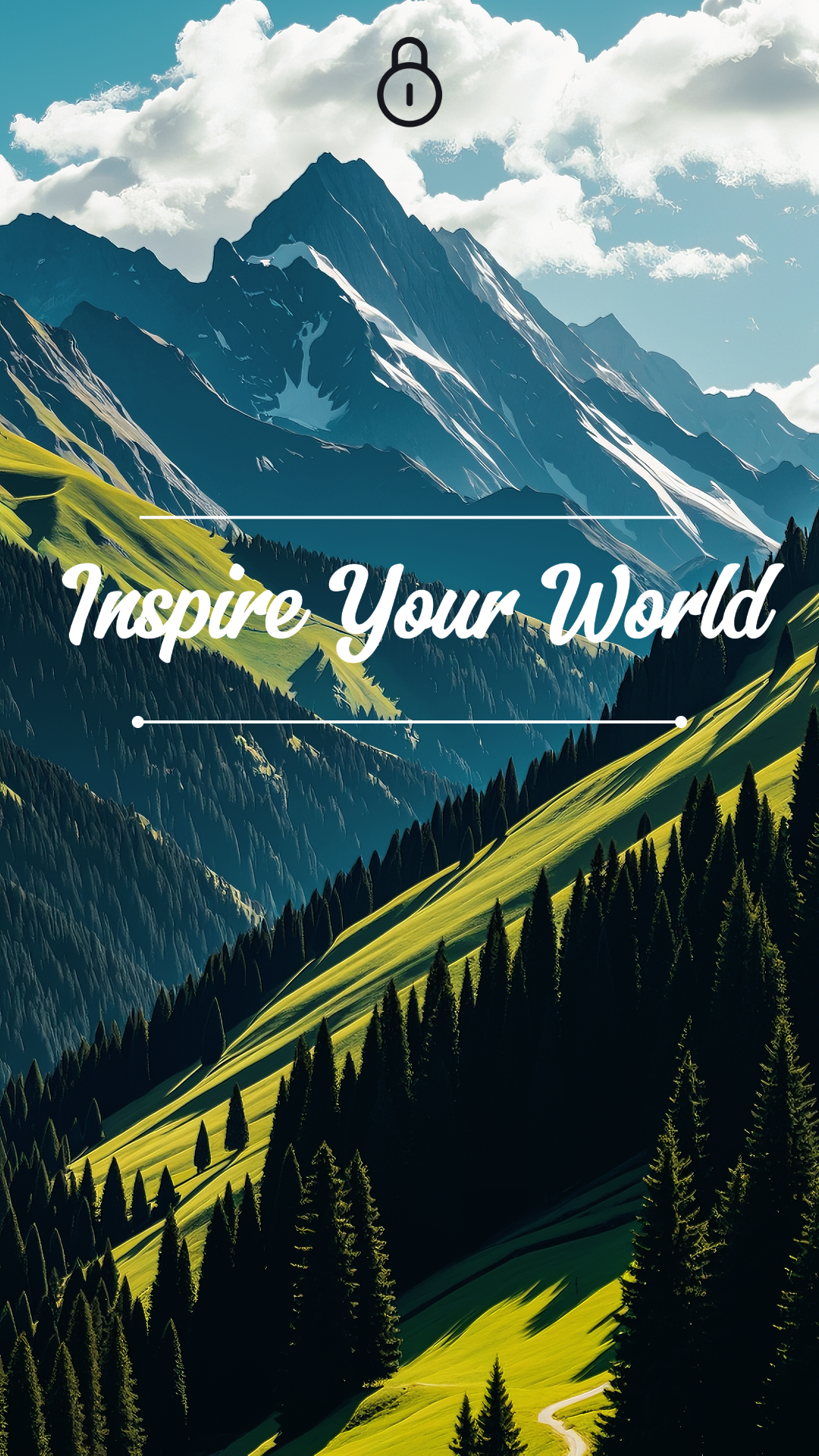 Wallpaper Creative Poster  Mountains