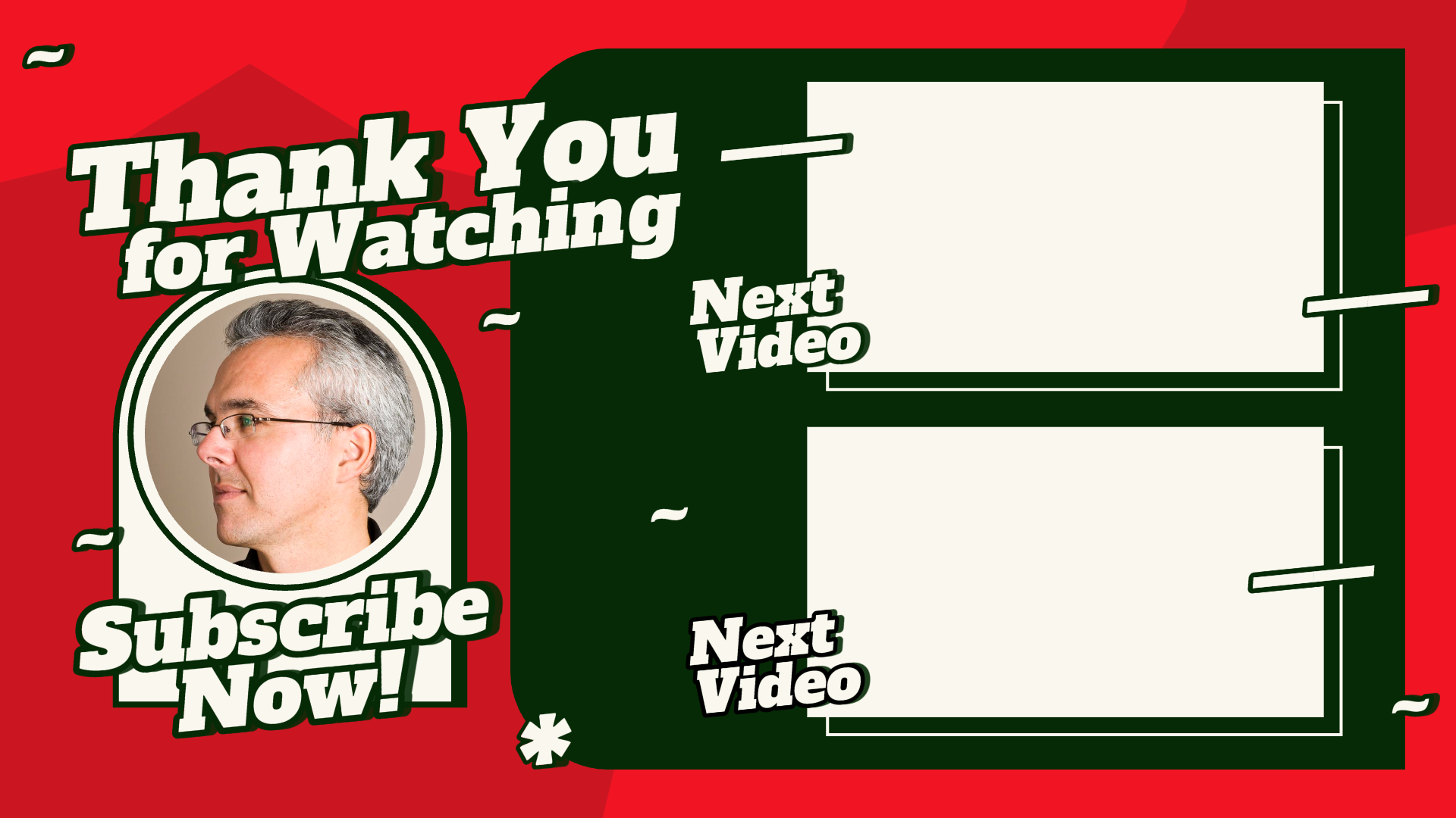 No marketing Youtube Endcreen Red