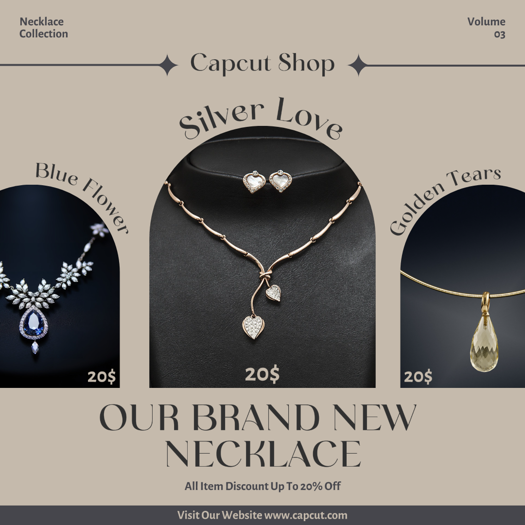 Tout nouveau modèle de médias sociaux de la collection de colliers