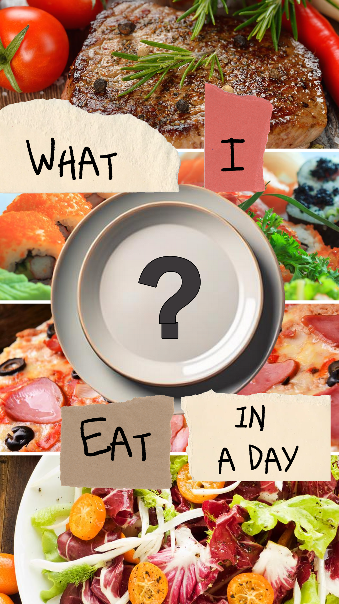 TikTok Thumbnail What I Eat in A Day VLOG Cover