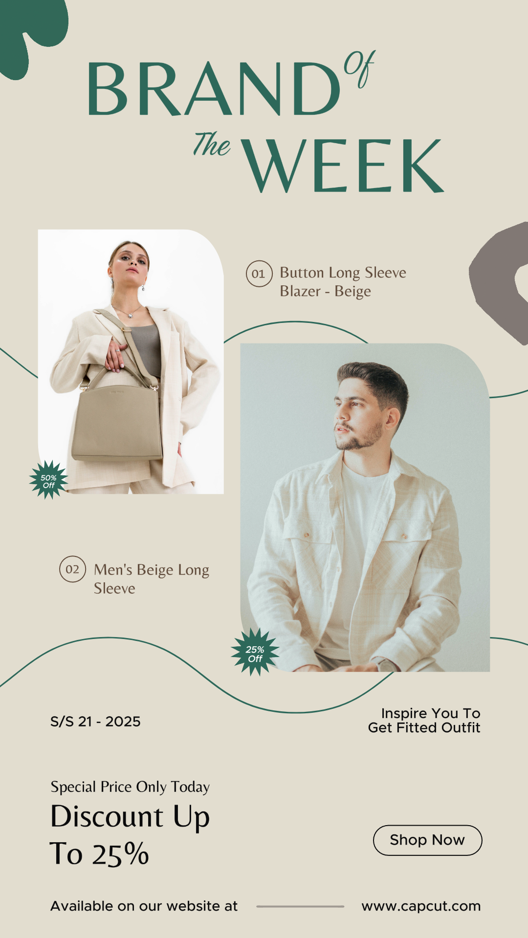 Product Image Fashion Beige Instagram Story