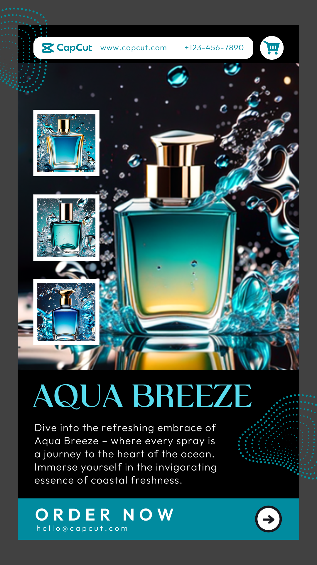 Beauty Parfüm Produktanzeige Instagram Story