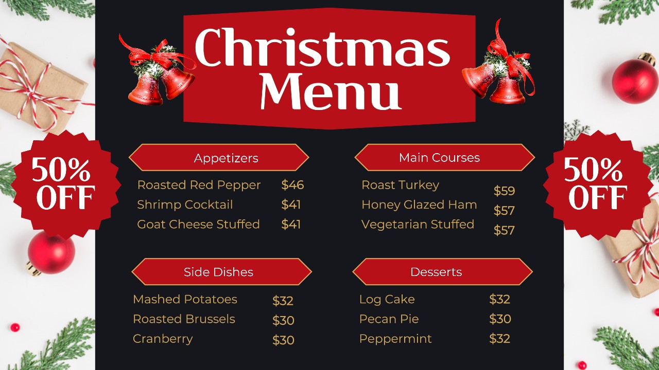 Menu Natal Promosi You tube Thumbnail
