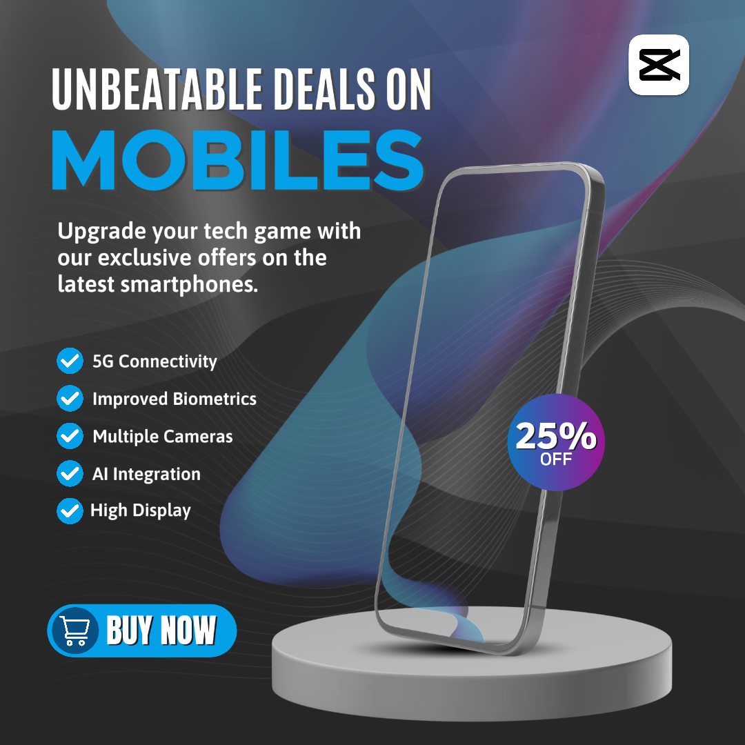 전자 상거래 전자 휴대폰 제품 디스플레이 파란색