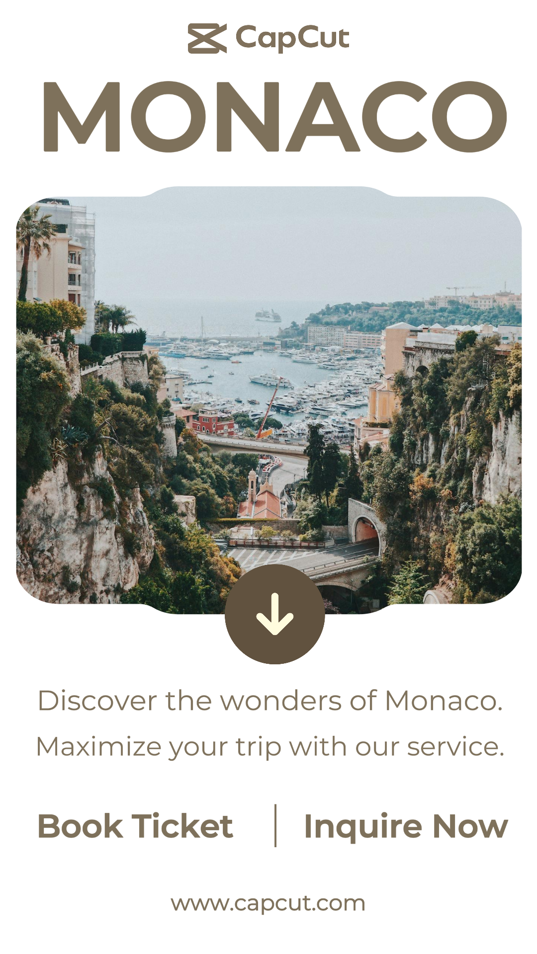 Travel Creative Poster Instagram Monaco