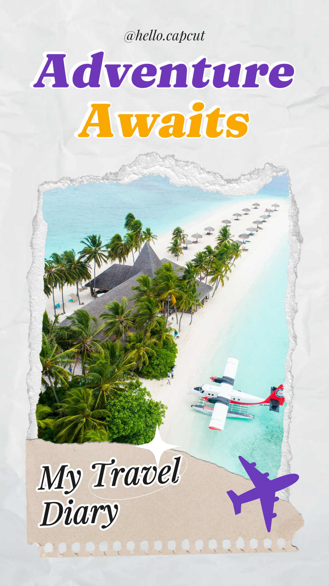 Tiktok thumbnail - My Travel Diary Tiktok video cover