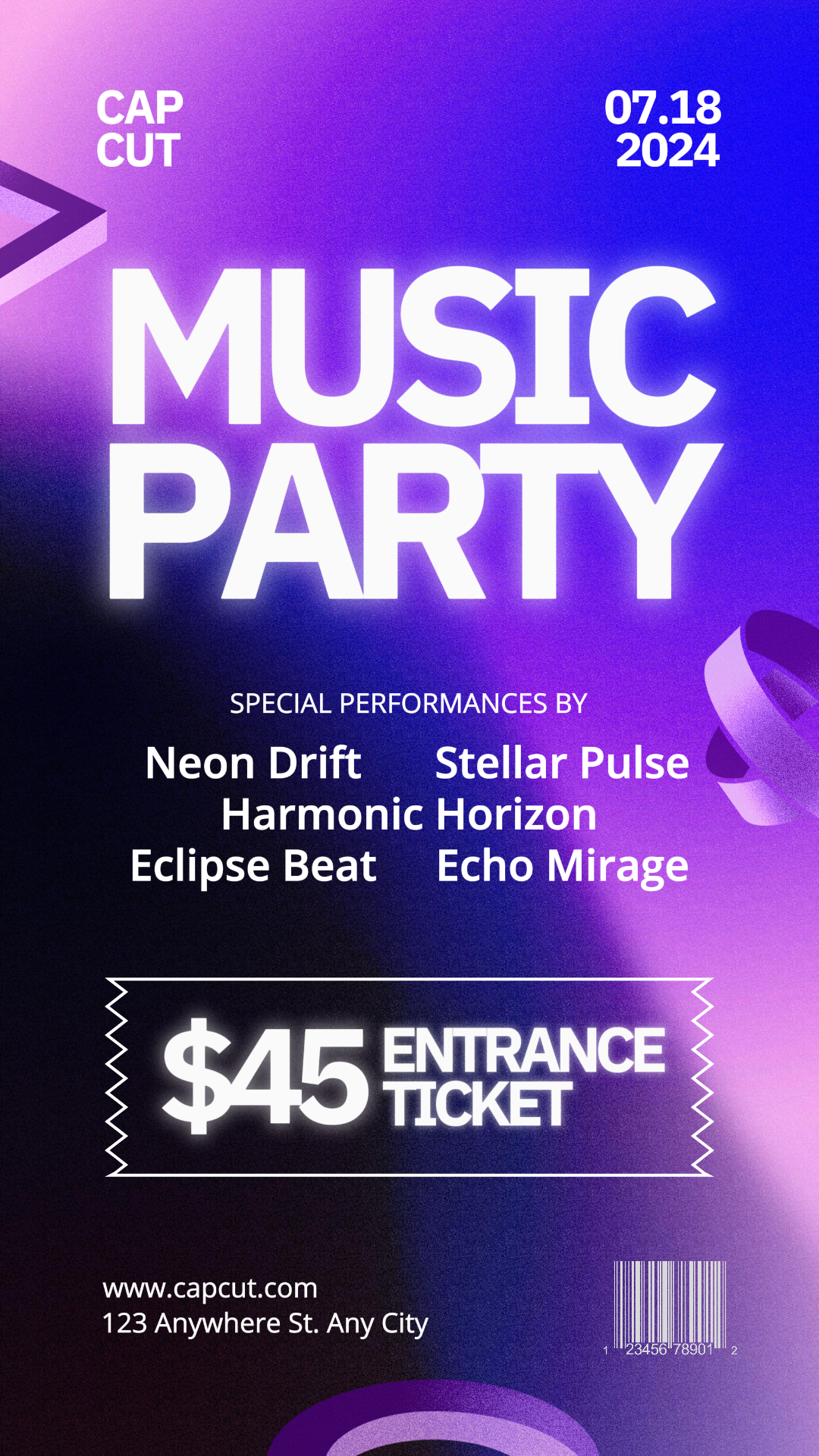 Entretenimento Música Festa Instagram História Gradiente Estilo Violeta