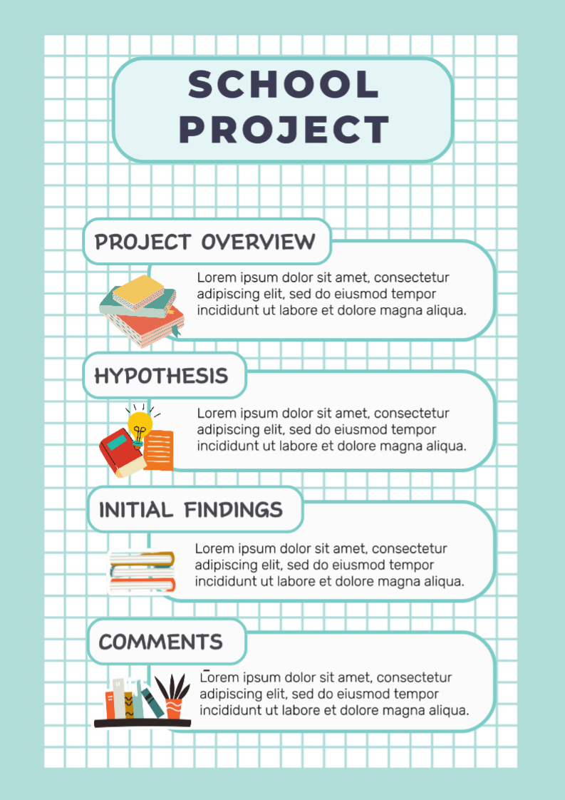 Educação Projeto Escola Educacional Branco e Azul