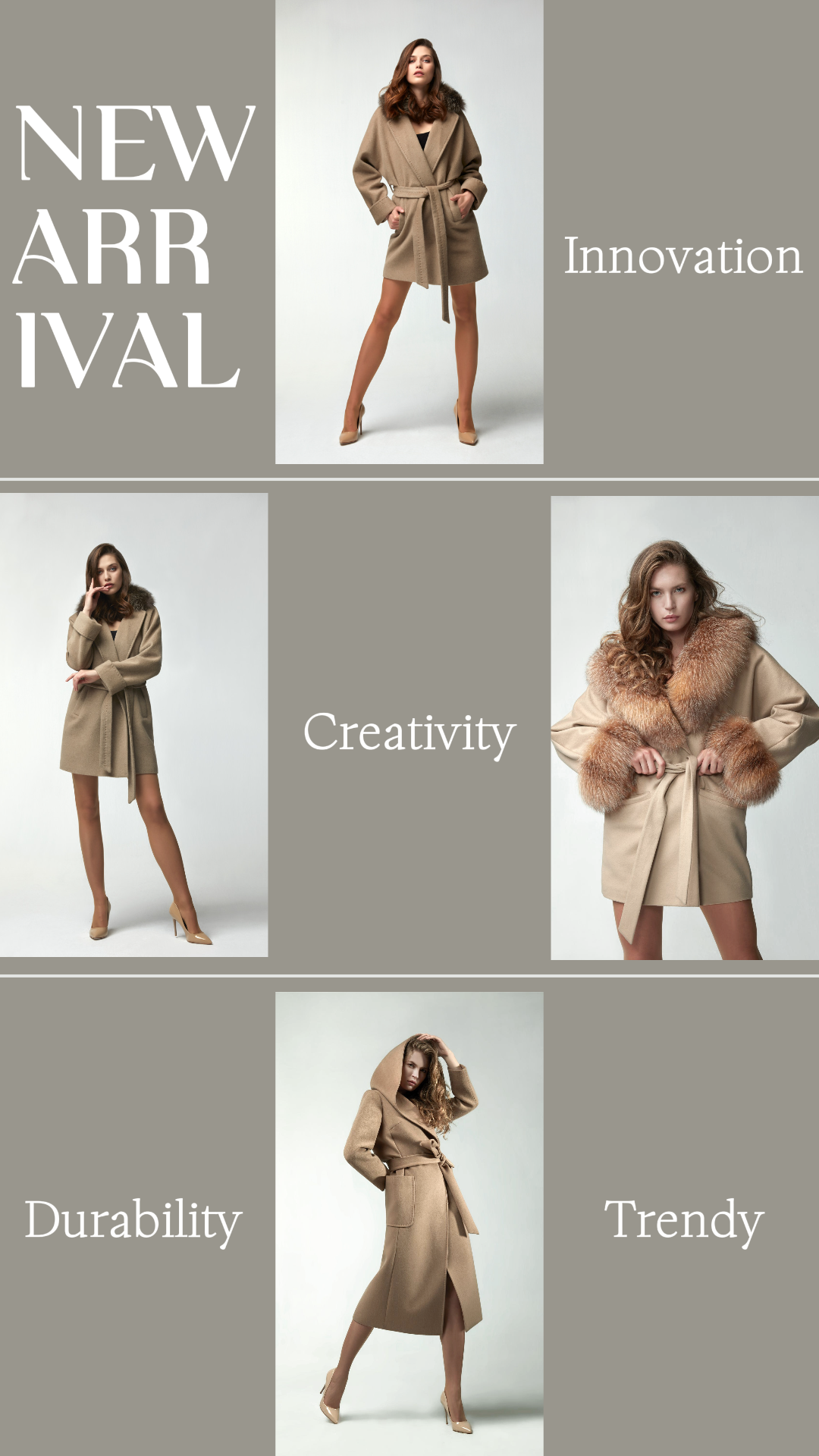 Collage minimalista Nueva llegada Tik Tok