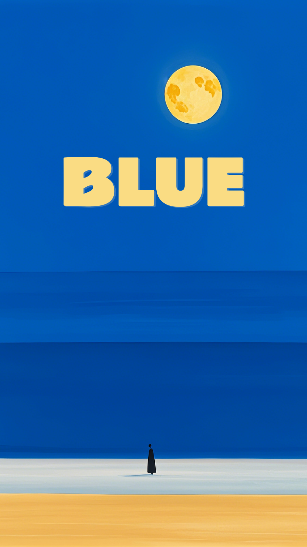 Wallpaper Creative Poster Beach and sky Blue