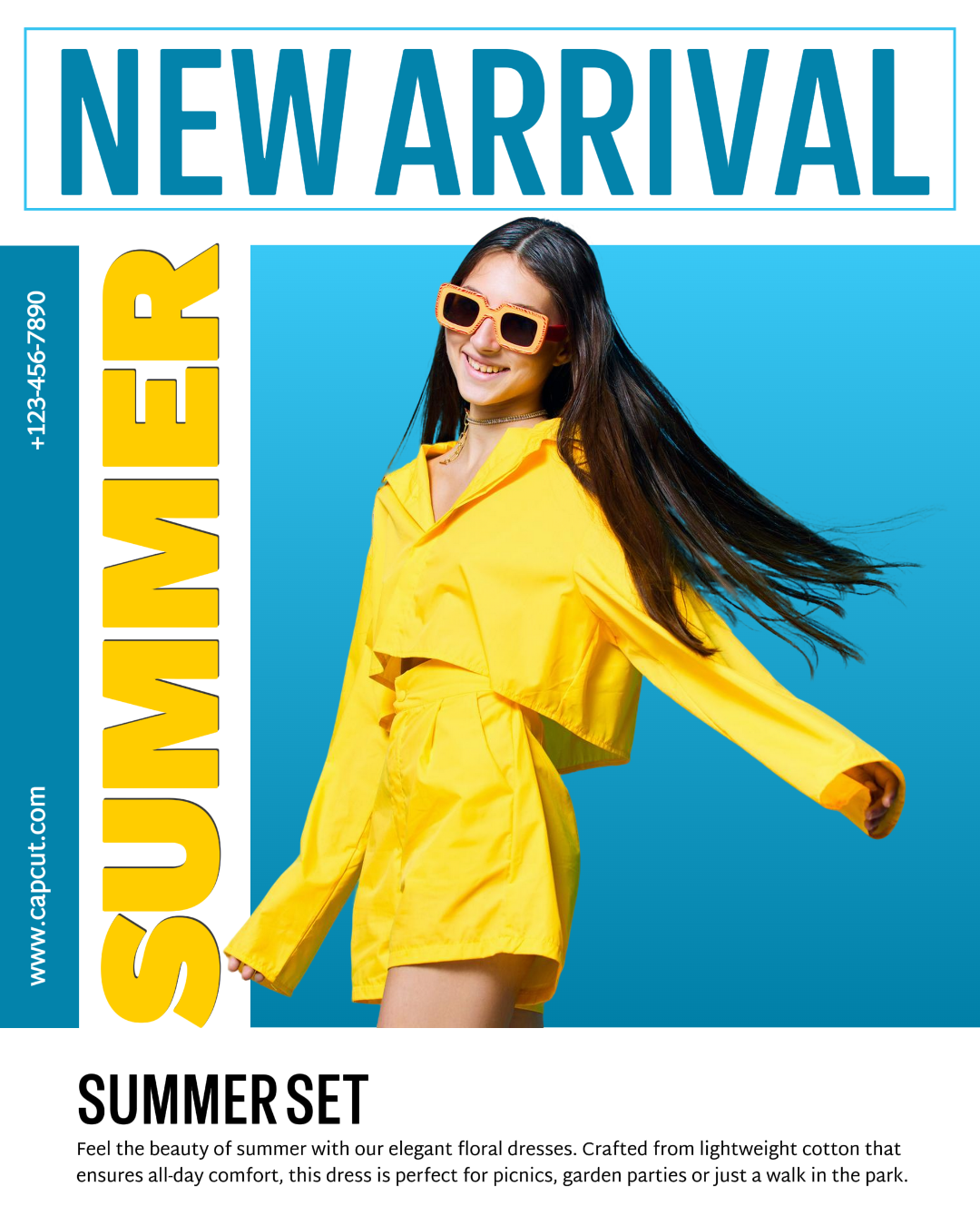 Clothing and Shoes Marketing Poster Instagram Potret Summer Set