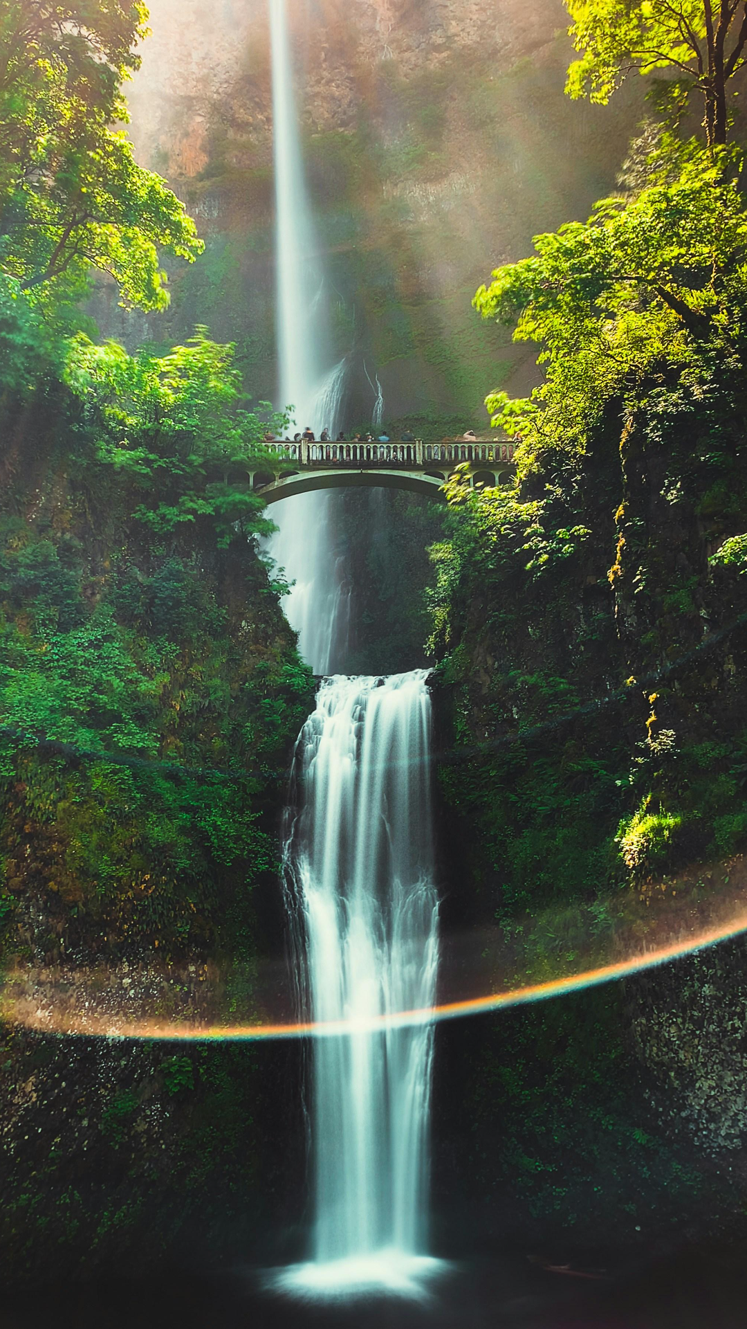 Papel de Parede Belo Cenário da Cachoeira da Floresta