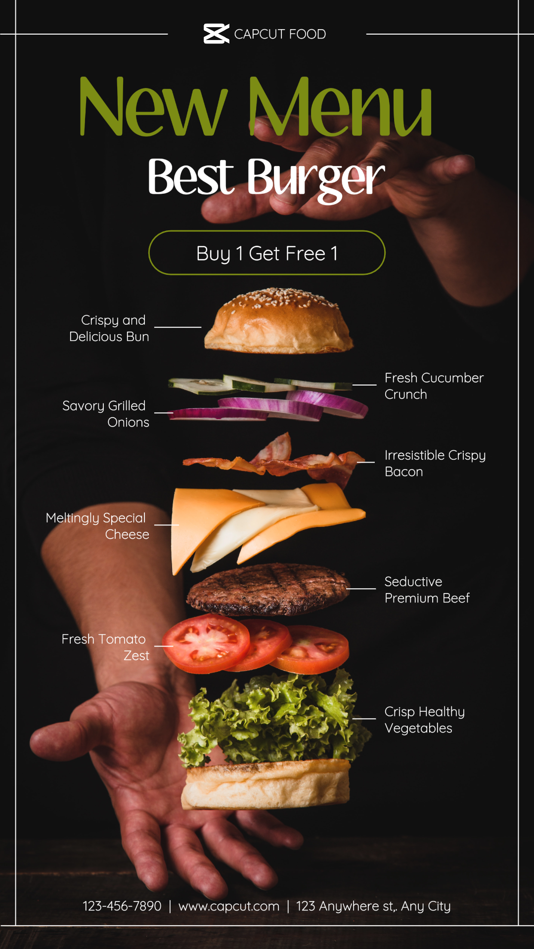 Makanan & Minuman Menu Burger Baru Promo Minimalis 