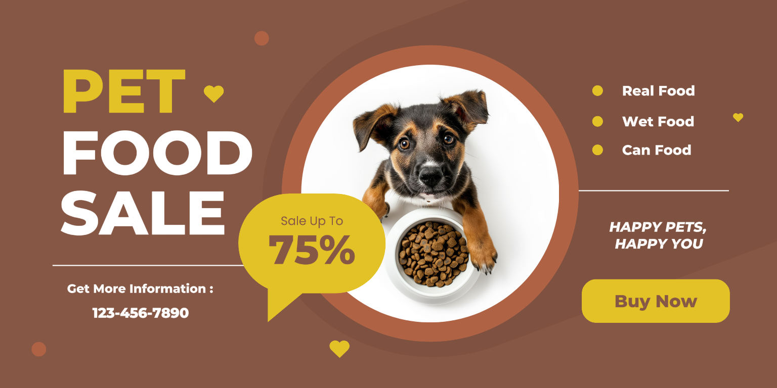 Pet Food Promotion LinkedIn Company Banner