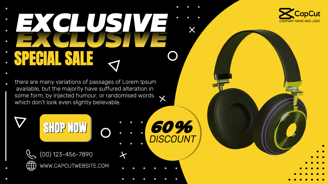 Gadget Produkt Banner Poster Vorlage