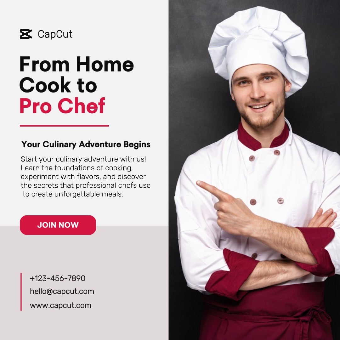 Post Instagram de la classe Food Chef