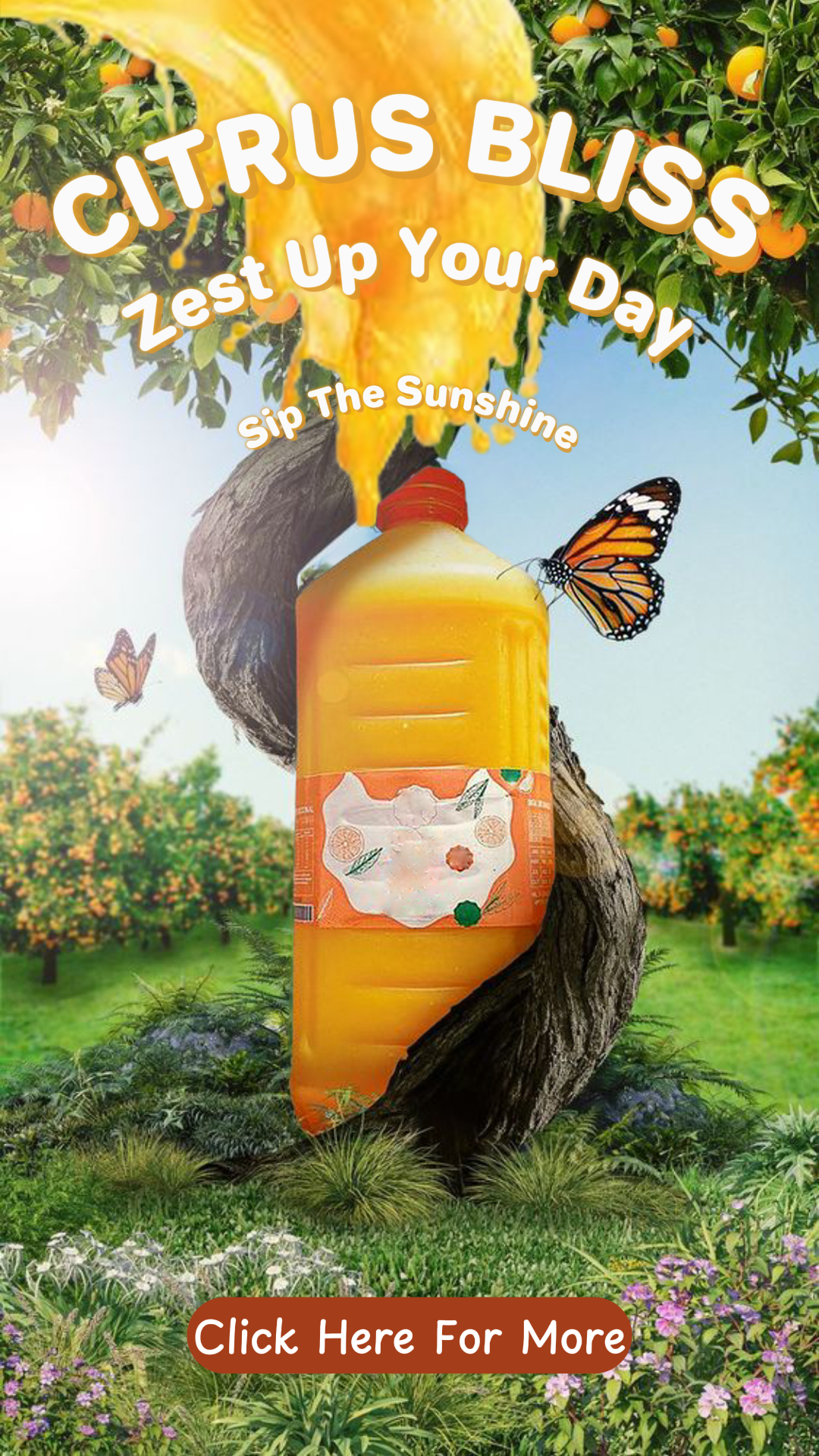 Anwendung Intro für Orangengetränk