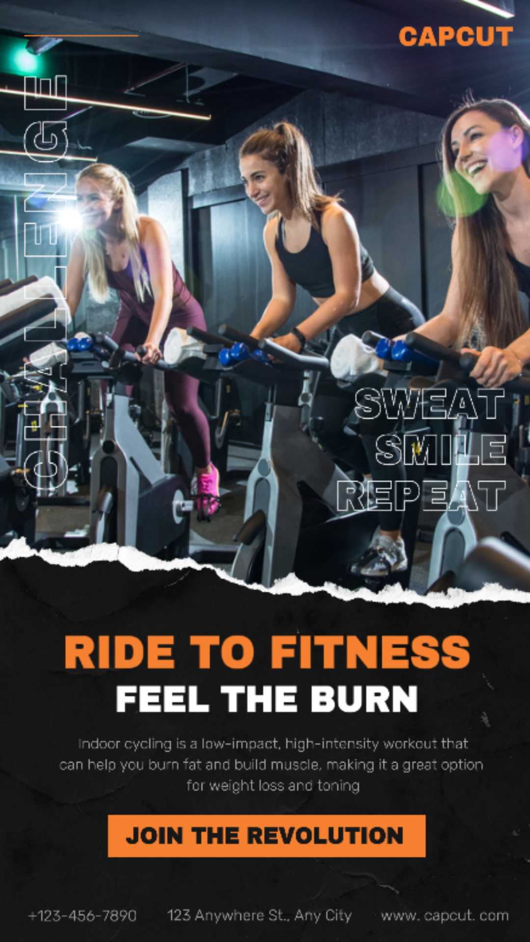 Affichage des produits de cyclisme dynamique d'entraînement et de remise en forme