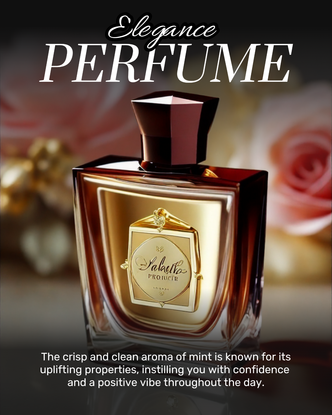 Eleganz Parfüm Produkt Display Instagram Post
