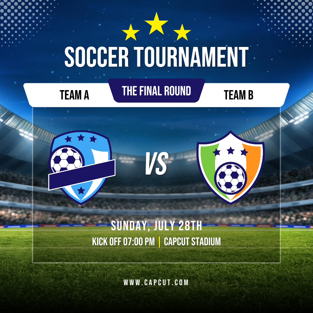 Deporte y partido Póster creativo Instagram Post Football Match Day