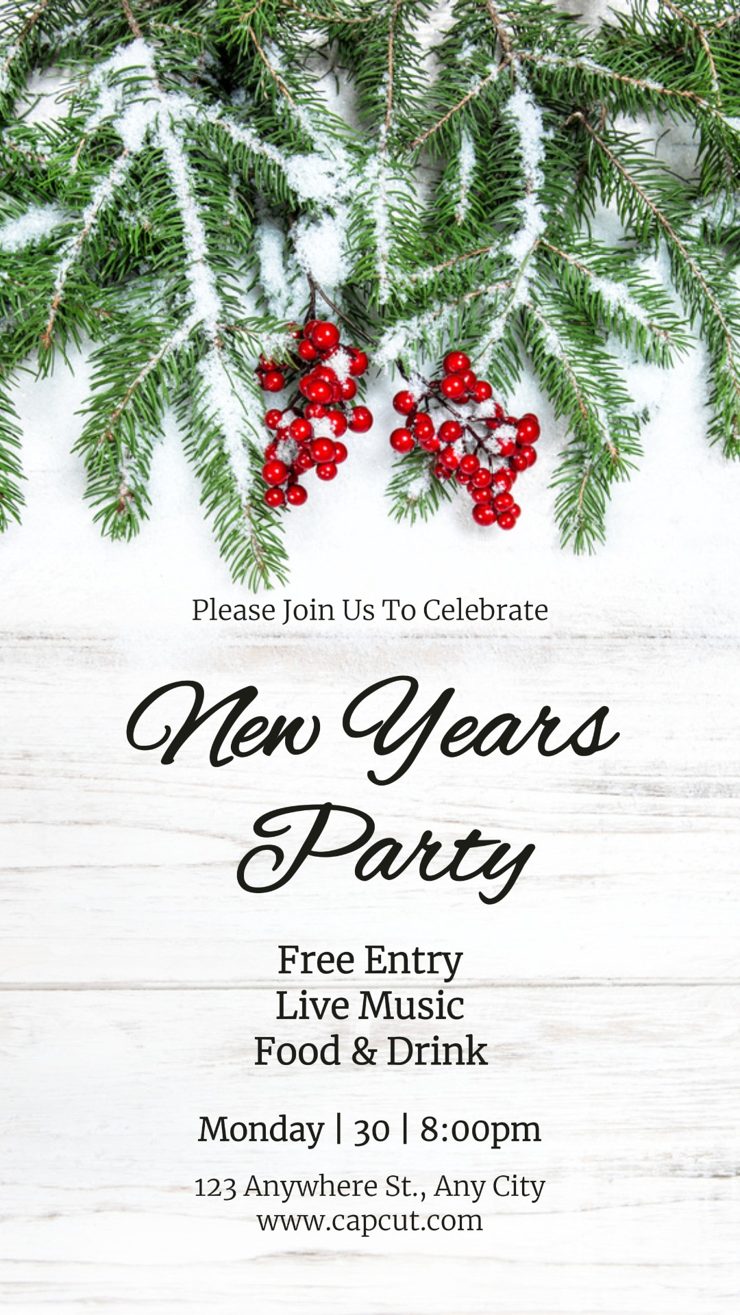 Autres industries Histoire Instagram de la fête du Nouvel An